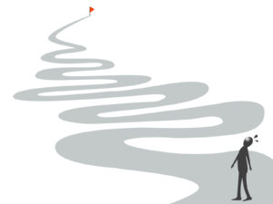 遠い道のりのイラスト